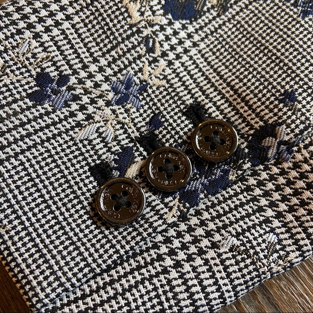 Calvin Klein Floral-Printed Plaid Jacket - Picture 9 of 15